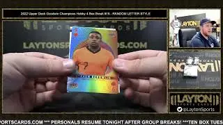 GOLF MOJO! 2022 Upper Deck Goodwin Champions Hobby 4 Box Break #18   RANDOM LETTER STYLE