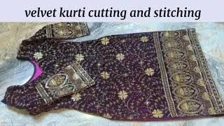 Velvet suit design cutting and stitching