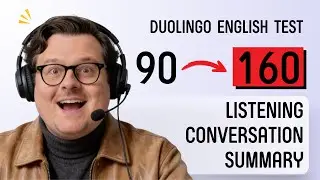 Fix Duolingo Listening Conversation Summary 3 mins | Template & Sample Question #duolingoenglishtest