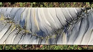 Stunning Navy and Gold Shelee Swipe and Spin on 12