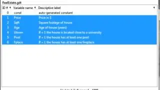 Basic Statistics (Video 2 of 7 in the gretl Instructional Video Series)
