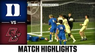 Boston College vs. Duke Match Highlights | 2025 ACC Men's Soccer