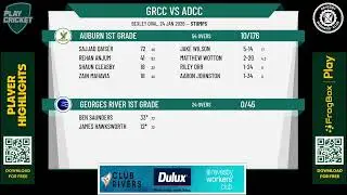 Georges River 1st Grade v Auburn 1st Grade