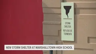 Marshalltown High School showcases new storm shelter
