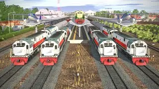Railroad Journey Flying Train Simulator 2019 | Zig Zag Flying Train Crossing the Highway