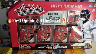 🔥Big Rookie QB Hit!🔥|First Opening of the Year-Absolute Football Card Bundle!