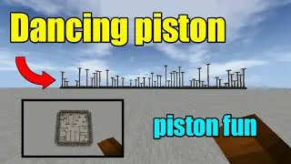 [Mini Block Craft] , how to make a dancing piston .