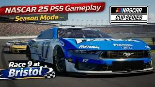 NASCAR 25 - PS5 / CUP SERIES SEASON / RACE 9 / FORD MUSTANG #17 / BRISTOL / G29 GAMEPLAY