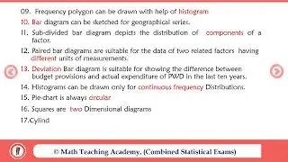 Combined Statistical Examinations Lesson 1