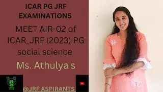 How to prepare for jrf in social science. Meet AIR - 02 Ms. athulya s