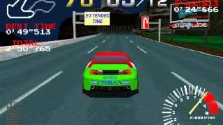 Ridge Racer (PS1) - Clean race on Mid-Level with RT Ryukyu (No Drift)