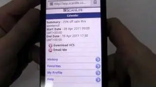 Using the ScanLife Calendar Code