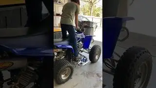 2 Stroke Cold Start! 2000 Yamaha Blaster! #fyp #2stroke #atv #coldstart