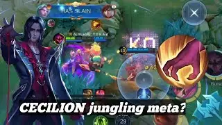 🥶MLBB Cecilion is Meta Hero in Jungle 🤣