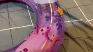 My very first purple swim ring from Intex