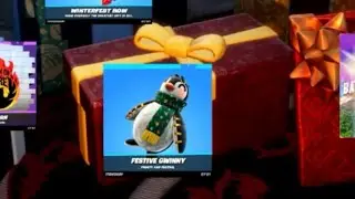 Fortnite | Winterfest Cabin Presents Day 12 (&ldquo;Festive Gwinny&rdquo; Backbling)