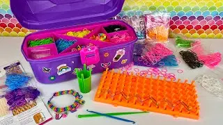 Let&rsquo;s Make a Fishtail Loom Bracelet with the Super Cra-Z-Loom Caddy | Rainbow Rubber Band Organizer