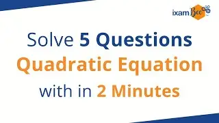 Daily Live Class 59 | Solve 5 Questions Quadratic Equation with in 2 Minutes