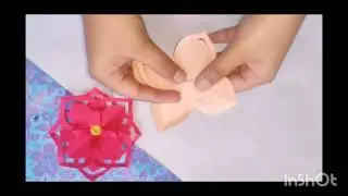 simple paper snowflake wall hanging | DIY easy paper craft tutorial - wall hanging decoration idea😊