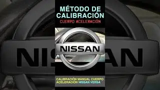 NISSAN VERSA Calibraci&oacute;n manual cuerpo aceleraci&oacute;n #nissan #renault #versa # march