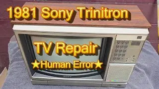 1981 Sony Trinitron KV1546 Repair Vintage Color Portable TV Television