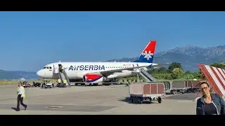 Landing in Tivat from Belgrade