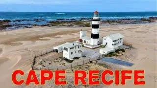 Cape Recife Lighthouse & Nature Reserve near Port Elizabeth in South Africa