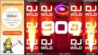 InstaCasino - DJ Wild slot review! Mega Big Win!