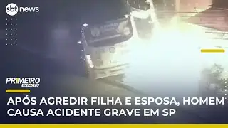 Homem embriagado bate em &ocirc;nibus e causa grave acidente no ABC Paulista | #PrimeiroImpacto