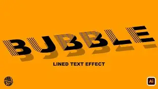 Line text Effect In Adobe Illustrator | Typography Tutorial