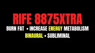 RIFE FAT BURNER | Weight Loss | Subliminal I 10hrs, no ads, no music, black screen, ʀɪғᴇ 𝟾𝟾𝟽𝟻xᴛʀᴀ