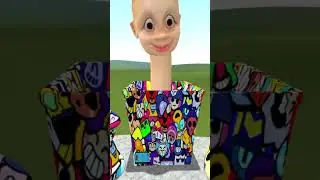 ALL SIZE BRAWL STARS CHARACTERS SKIBIDI TOILET DUMPSTER BABY FROM SMALL TO BIG in Garry's Mod !