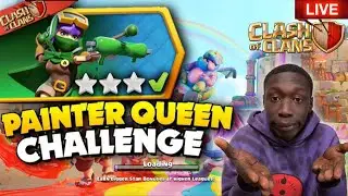 New Painter Queen Challenge Live AttackCOC Live | BASE VISIT | Attack Live | New Challenge