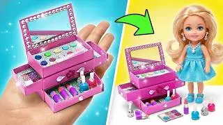 💄 ¡Set de Maquillaje DIY para Barbie! 🎀 Magia Creativa Antes del Gran Show