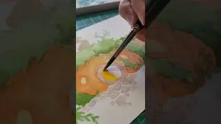 painting a hobbit inspired pumpkin house for the fall season 🍁✨️ #art #painting #music #hobbithome