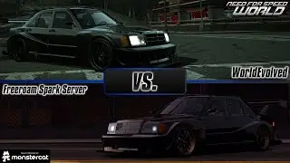 Need For Speed World: Mercedes-Benz 190E 2.5-16 Evolution II | A-Class | FRSS vs. WorldEvolved