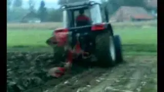 Massey Ferguson 4335 ploughing