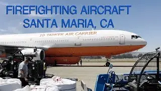 Firefighting Aircraft at Santa Maria Airport - July 13, 2017