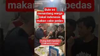 bule ini menantang adu kepedasan dengan orang indonesia #food #visitkuliner #indonesia #vlog #viral