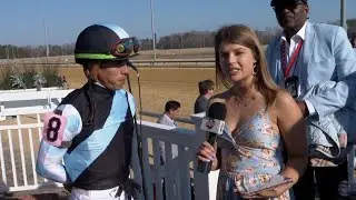 Virginia Oaks Post Race Interview with Irad Ortiz on Fondly
