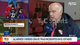 Al menos 97 hinchas detenidos tras graves incidentes en Avellaneda