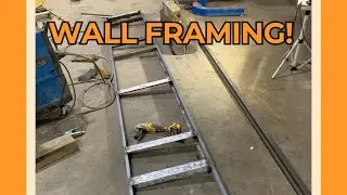 Building Under Bus Storage Bay from Scratch!  Part 1 - Wall Framing