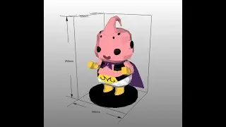 Majin Buu Funko Pop de papercraft