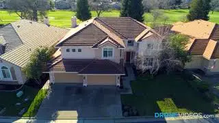 Drone Video of a Large Home on a Private Golf Course in Roseville, CA filmed by DroneVideos.com