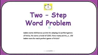 2 - step Word Problem| #math #subtraction #division #wordproblem