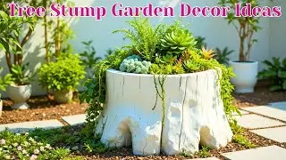 Simple Tricks to Instantly Improve Your Tree Stump Garden Decor