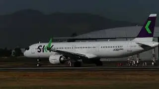 Airbus A321-251NX CC-DCF SKY NEO TakeOff 17L Scel