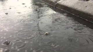 Slow motion on a rainy day