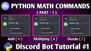 Calculator Bot Discord | discord math commands | Mathematica bot making | discord.py