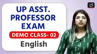UP Asst. Professor Exam | English | Demo Class-02 | Drishti Teaching Exams